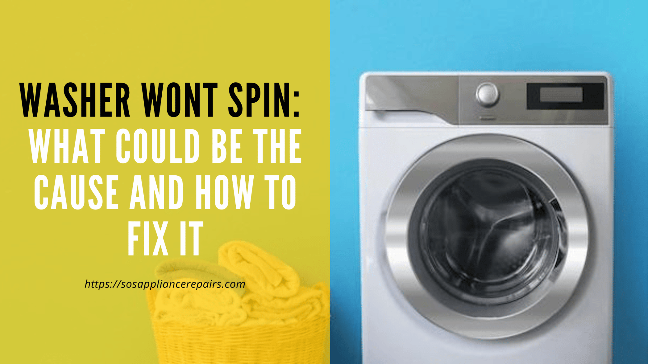 Washer won’t spin
