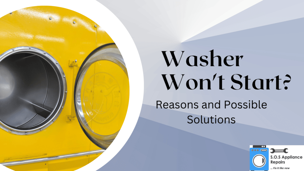 Washer Won't Start How To Fix A Washer That Won't Start