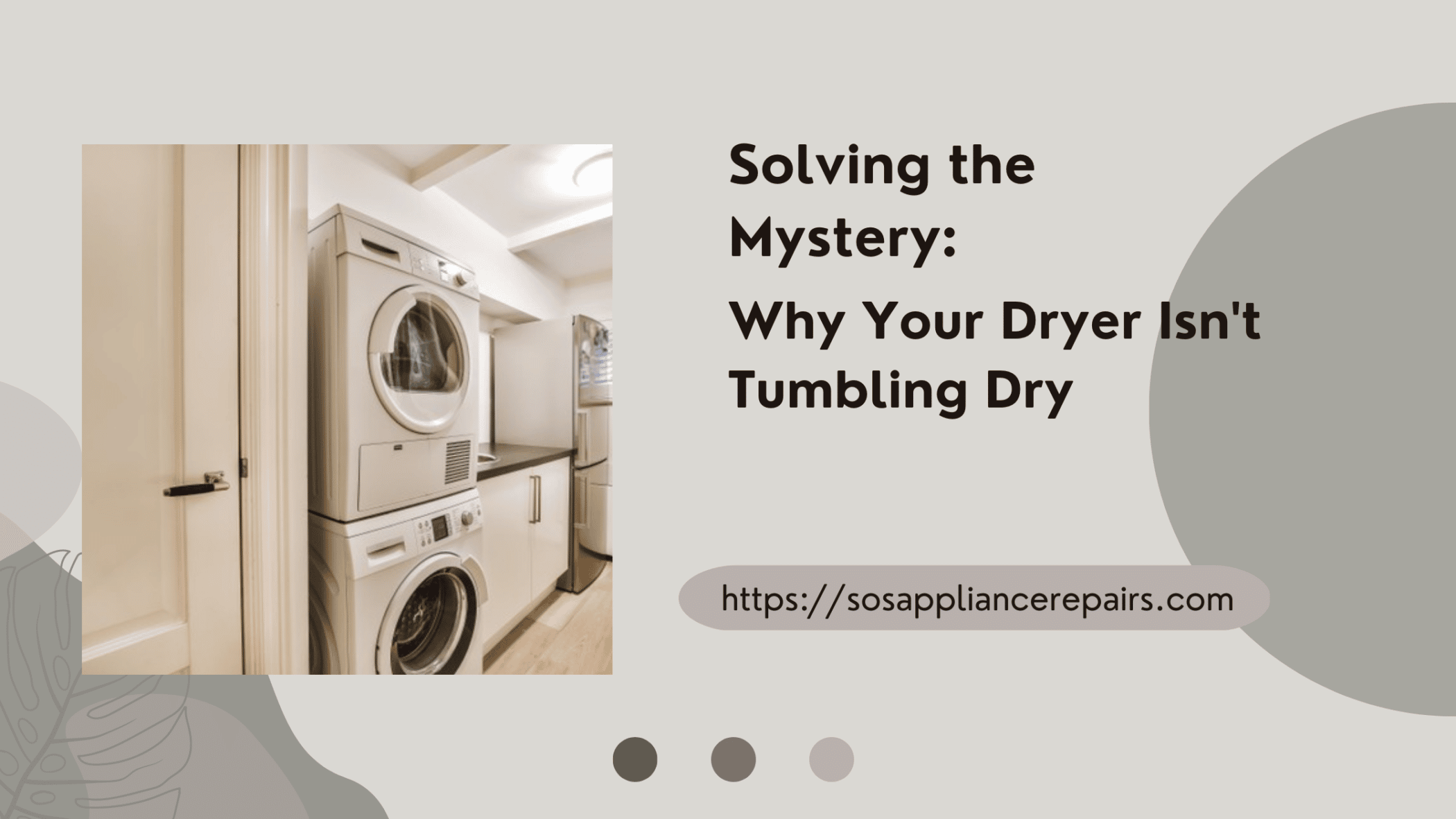 dryer doesn’t tumble dry - sos appliance repairs