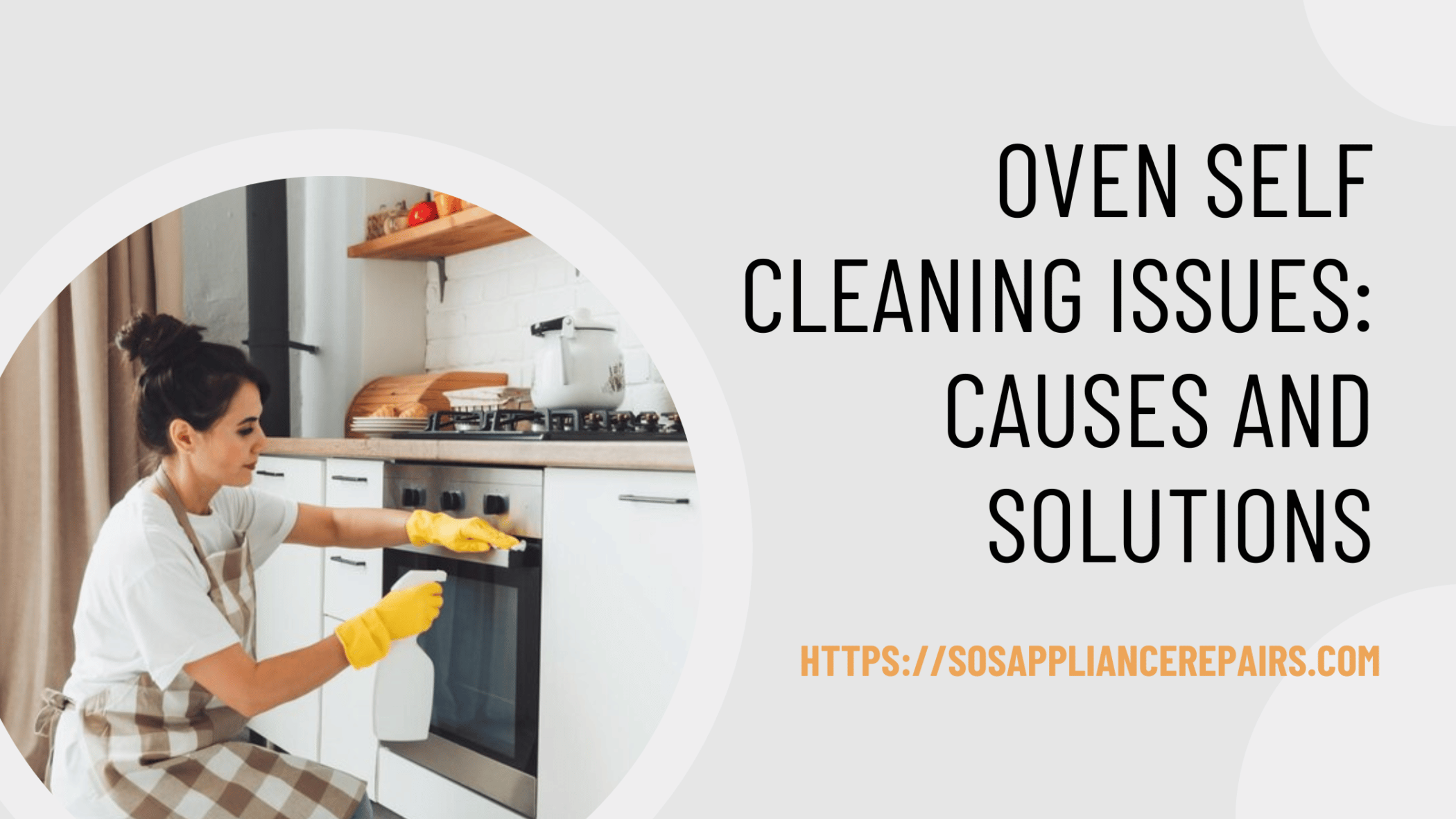 oven self cleaning issues - sos appliance repairs